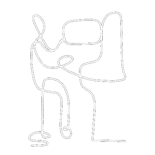 Jazz pianist line art